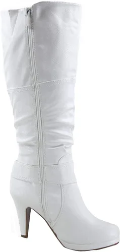 Miniatura 2 de FZ-Win-45 - Botas de tacón alto con cremallera y punta redonda para mujer