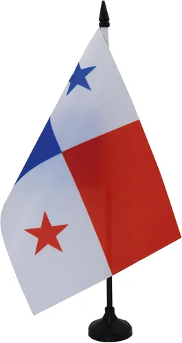 Miniatura 68 de Bandera de mesa de Anguila de 4 x 6 pulgadas, bandera de escritorio británica de Anguila, 5.9 x 3.9 in, palo y base de plástico negro AZ FLAG