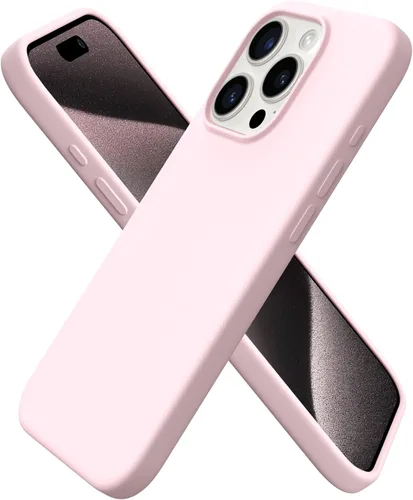 Miniatura 7 de ORNARTO Funda compatible con iPhone 15 Pro de 6.1 pulgadas, silicona líquida de 3 capas cubierta completa de goma de gel suave, funda protectora