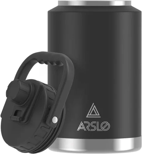 Miniatura 11 de Jarra Grande de Agua Aislada con Asa, Botella de Agua Aislada de Un Galón, Jarra de Agua de Acero Inoxidable de 1 Galón