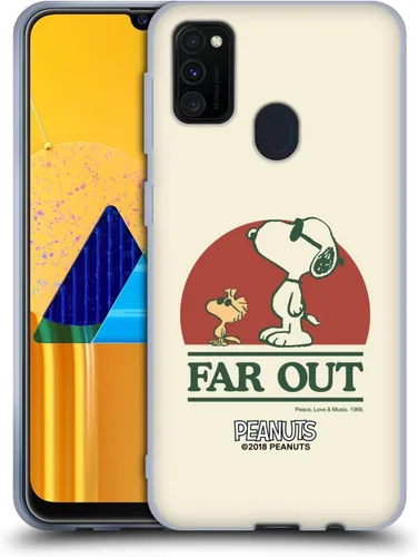 Miniatura 154 de Head Case Designs Funda de gel Woodstock 50th con licencia oficial de Peanuts Snoopy Guitar 1969 [protección de grado militar] compatible