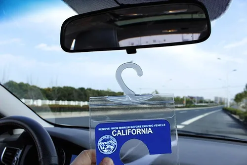Miniatura 8 de Porta Placas para Discapacitados para Auto, Juego de 2 Porta Placas Ultra Transparentes de Tamaño Pequeño, Porta Placas para Estacionamiento