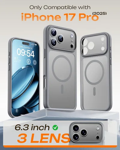 Miniatura 887 de TOCOL Funda para iPhone 11, compatible con Magsafe, protección completa de cámara, imanes integrados, protección contra caídas, funda translúcida