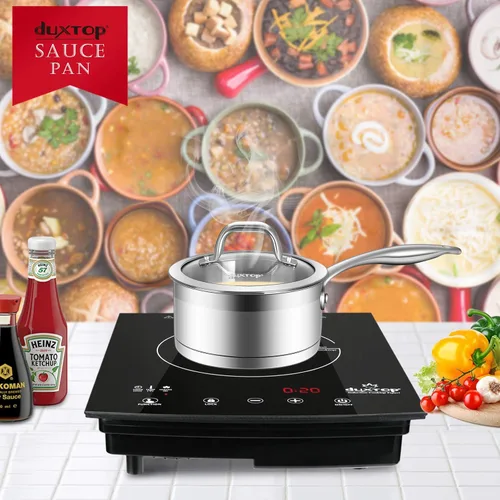 Miniatura 7 de Duxtop, juego de utensilios de cocina de acero inoxidable de inducción lista, con tecnología de unión por impacto., Acero inoxidable