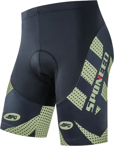 sponeed Pantalones cortos de ciclismo para hombre, pantalones acolchados para ciclismo, ropa de ciclismo