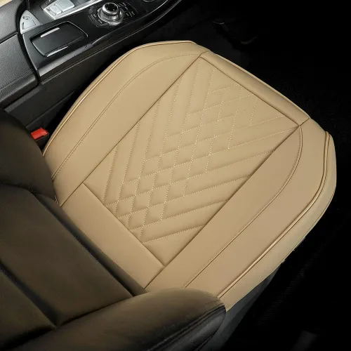Miniatura 2 de GIANT PANDA 1 funda de asiento delantero de automóvil, protector de asiento de automóvil de piel sintética para el 95% de los vehículos, se adapta