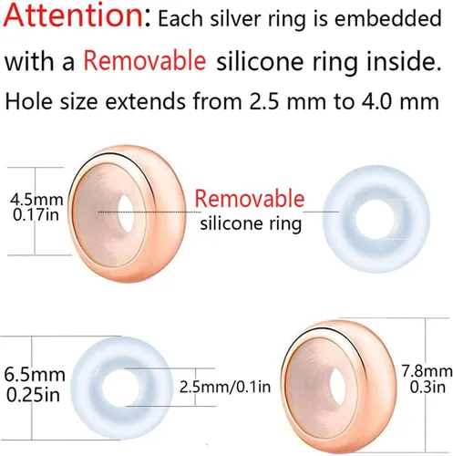 Miniatura 2 de Colgantes de clip de plata de ley para pulseras Pandora