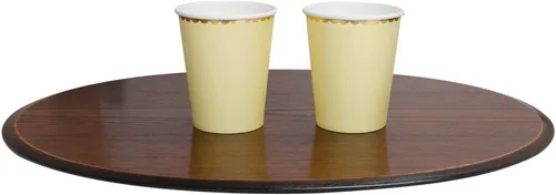 Miniatura 2 de Geeklife Vasos de papel dorados y amarillos, vasos de papel desechables de lámina dorada brillante de 9 onzas para bodas, fiestas, cócteles y cenas