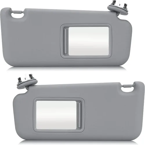 Miniatura 12 de Visera solar izquierda y derecha con luz de tocador para Toyota RAV4 2006-2013, lado del conductor y pasajero, repuesto de visera solar beige