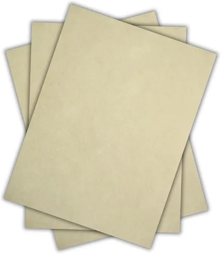 Miniatura 6 de 50 hojas de papel de cubierta de pergamino natural de 65 libras de 8.5 x 14 pulgadas, peso de cartulina, hojas de colores de 8.5" x 14