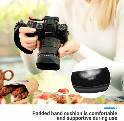 Miniatura 2 de Correa de mano para cámara Leica Q3 43 Nikon ZR Z50II Z5II Z f Zf Z9 Z30 D850 D810 D780 D7500 D7200 D7100 D5600 P1100 P1000 X-T30 III E5 XE 5 XM5