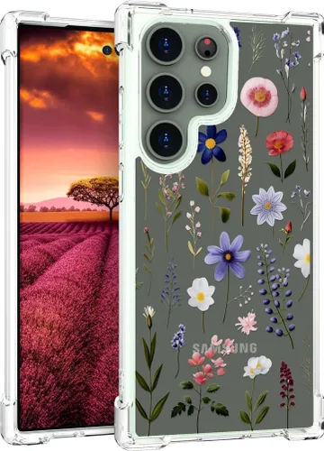 Miniatura 34 de Compatible con Samsung Galaxy S23 - Funda transparente para mujeres y niñas, diseño transparente (formas geométricas de arte abstracto)