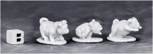 Reaper Dark Heaven Huesos Guerra Pugs (3pcs) Fantasía Miniaturas Miniaturas RPOR77573
