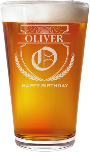 Miniatura 13 de Vaso de cerveza grabado personalizado de 16 onzas, regalos de Navidad grabados personalizados para hombres, regalos de cumpleaños para papá, regalos