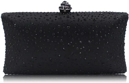 Bolso de noche para mujer, con diamantes de imitación brillantes, para boda, fiesta de noche, bolso de mano con cadena, bolso cruzado