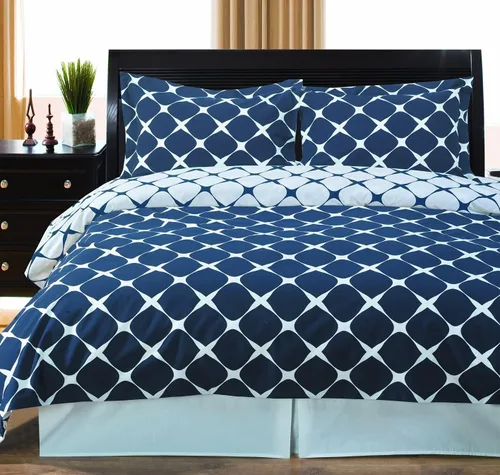 Miniatura 5 de Royal Hotel Bedding Agnes - Juego de funda de edredón floral de 3 piezas, tamaño King/Cal-King, 100% algodón, 300 hilos de algodón