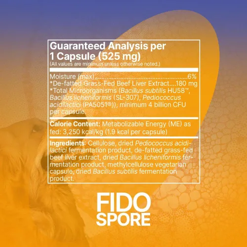 Miniatura 6 de Microbiome Labs Fidospore - Probióticos para perros para salud digestiva y apoyo inmunológico, probióticos para mascotas formadores de esporas