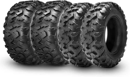 HALBERD Neumáticos para ATV, 24x8-12 y 24x10-11 6PR 24x8x12 24x10x11 Todo Terreno ATV UTV Neumáticos todoterreno para Honda Fourtrax Rancher TRX400