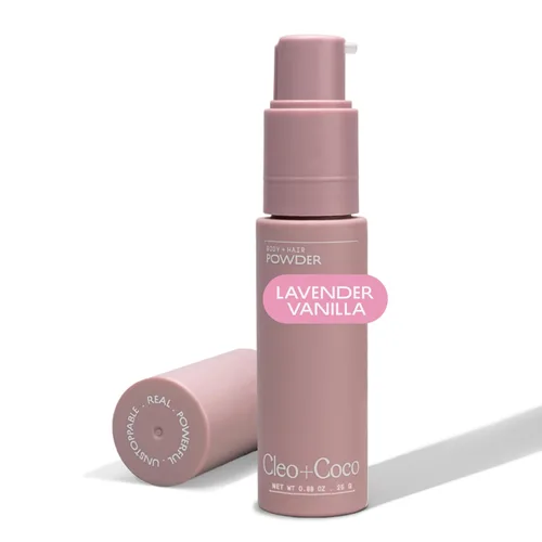 Miniatura 10 de Cleo+Coco - Champú seco en polvo corporal para mujer, fabricado con aceite esencial y polvo de arrurruz, absorbe el olor y la humedad, totalmente