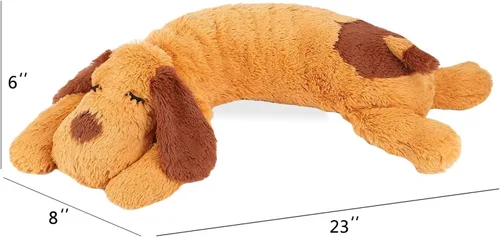 Miniatura 8 de WEOK Juguete de latido del corazón para cachorros, Almohada de acurrucamiento cómoda, Ayuda para aliviar la ansiedad del perro, Juguete de peluche