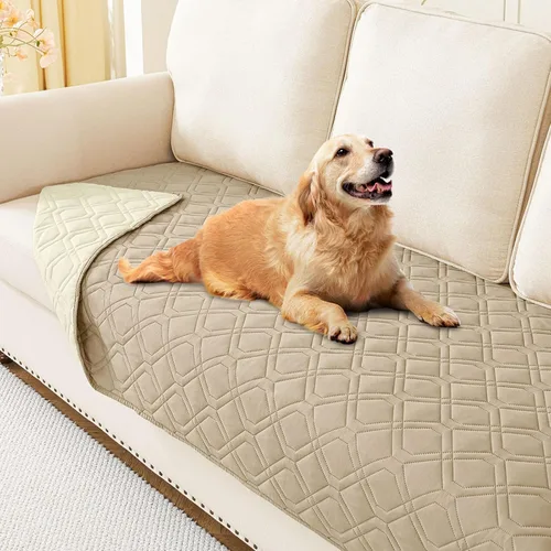 Miniatura 106 de hyha Manta impermeable para perros, manta reversible para cama de mascotas, funda suave para sofá/sillón lavable para perros, fundas impermeables