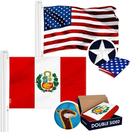 Miniatura 17 de G128 Paquete combinado: bandera estadounidense de Estados Unidos de 3 x 5 pies bordada de estrellas y Gadsden (Dont Tread On Me) bandera de 3 x 5