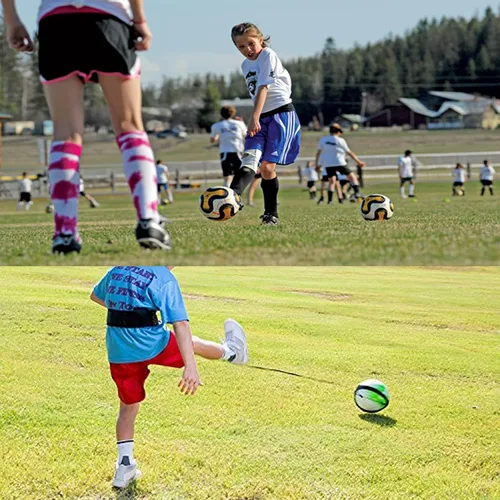 Miniatura 7 de Taeku Entrenador de fútbol ajustable, equipo de entrenamiento de patada de fútbol, habilidades de control, cinturón de práctica de cintura
