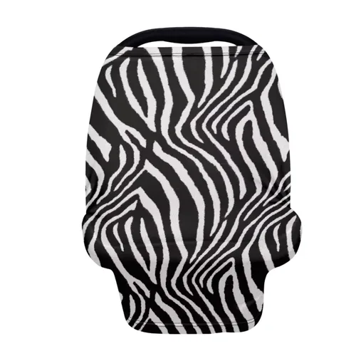 Miniatura 15 de Forchrinse Funda de asiento de coche de leopardo beige para bebés suave transpirable lactancia lactancia cubierta elástica infantil asiento de coche