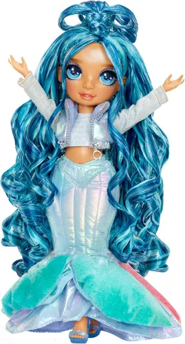 Miniatura 5 de Rainbow High Winter Wonderland Skyler - Muñeca de moda azul de 11 pulgadas con nieve mágica oculta en la ropa que se infla con agua, y kit de muñeco