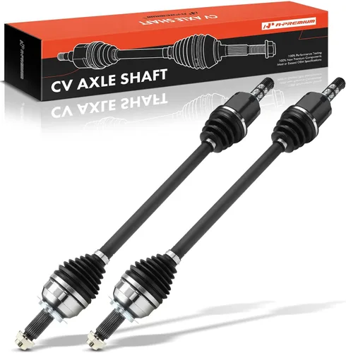 A-Premium Par (2) Conjunto de eje delantero CV compatible con Subaru Forester 09-13, Impreza 11-14, WRX 13-14, XV Crosstrek, con funda fueraborda