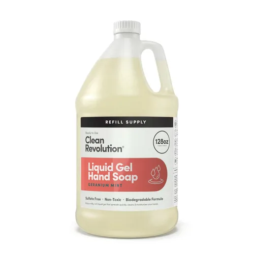Miniatura 35 de Clean Revolution Jabón de manos en gel líquido, líquido sedoso rico, espuma rápida, enjuague rápido, contiene aceites esenciales reales