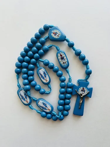 Miniatura 3 de Novena en Honor a La Virgen Milagrosa" Libro de Rezo con Rosario de Madera Hecho a Mano