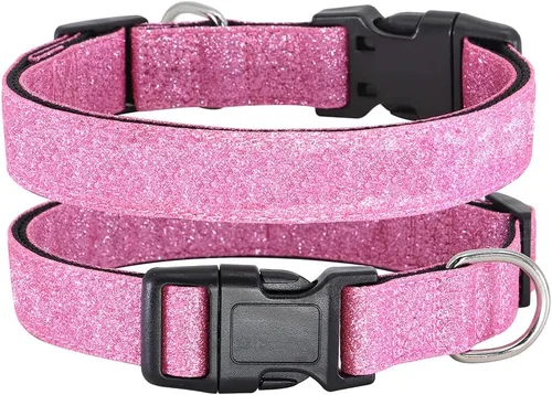 Miniatura 9 de TDTOK Collar Básico Brillante para Perro, Collar para Perro Cómodo y Duradero para Perros Pequeños, Medianos y Grandes con Hebilla de Plástico