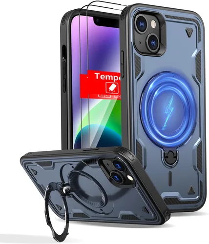 Miniatura 15 de Funda magnética para Google Pixel 9A compatible con cargador inalámbrico MagSafe, para Pixel 9A, funda de teléfono integrada de 360 °, con 2
