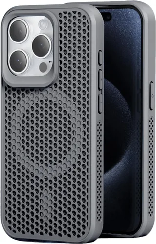 Miniatura 20 de Funda para iPhone 17 Pro Max, [compatible con MagSafe] doble capa de disipación de calor de panal de abeja, funda protectora transpirable y a prueba