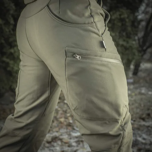 Miniatura 3 de M-Tac Pantalones tácticos de invierno para hombre Softshell con forro polar aislante