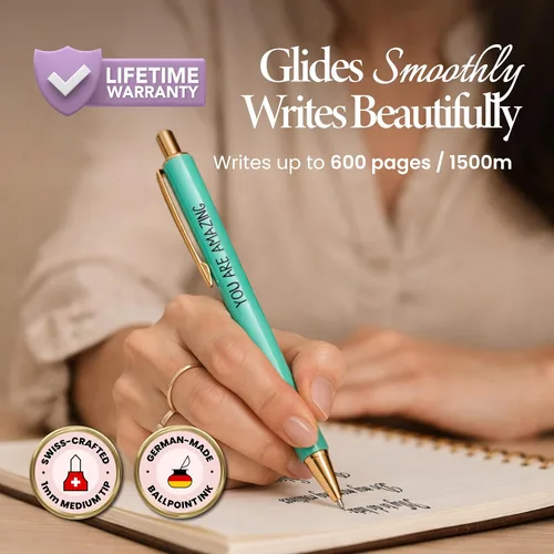 Miniatura 3 de MESMOS - Juego de 3 bolígrafos de lujo para mujer, juego de bolígrafos recargables con caja de regalo pastel, regalo de agradecimiento para mujeres