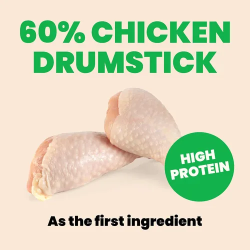 Miniatura 5 de almo nature HQS - Muslo de pollo natural en caldo, sin gluten, sin aditivos, comida húmeda enlatada para perros adultos, triturada, 12 x 280 g/9.87