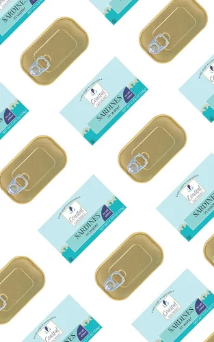 Miniatura 5 de Coastal Gourmet Sardinas en agua, sin sal añadida, 4.375 onzas (paquete de 12) (el embalaje puede variar)