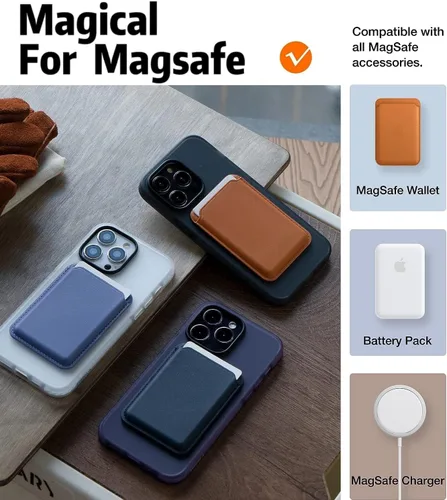 Miniatura 4 de TORRAS Funda Mate Mejorada para Estuche iPhone 14 Pro,[Protección de Grado Militar 12FT][Compatible con MagSafe] Cubierta de Teléfono Translúcida