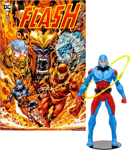 McFarlane Toys - Figura DC Direct 7IN con cómic - The Flash WV2 - El átomo (Ryan Choi)