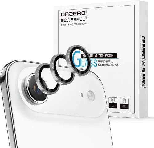 Miniatura 46 de Orzero Protector de lente de cámara compatible con Samsung Galaxy S25, bandeja de instalación de un solo paso, cubierta de vidrio con anillo