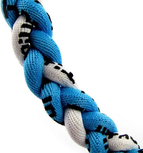 Miniatura 10 de MapofBeauty Dos colores moda tres trenzado cuerda Tornado collar