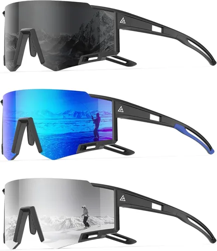 KALIYADI Gafas de sol deportivas para hombre, polarizadas, gafas de sol para mujer, gafas de sol para correr con UV400 para pesca y ciclismo