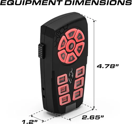 Miniatura 4 de Feniex Typhoon - Controlador de sirena de mano de 200 W, 36 tonos de sirena, micrófono PA incluido, compatibilidad universal, 16 botones