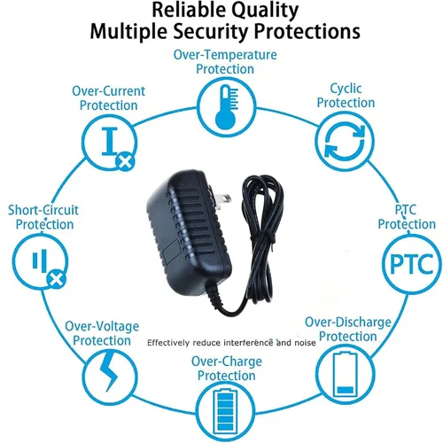 Miniatura 3 de Adaptador de CA/CC para LifeCORE Fitness VST-V4 VSTV4 elíptico entrenador de zancada cable de fuente de alimentación PS pared hogar cargador red