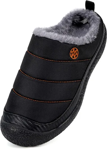 Miniatura 2 de Eagsouni - Pantuflas de casa para hombre con forro de piel para invierno