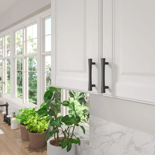 Miniatura 2 de Richelieu Hardware BP722796900 Westmount Collection - Tirador rectangular de transición de centro a centro, color negro mate, para cocina, baño