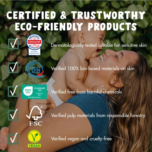 Miniatura 4 de Eco by Naty - Pañales ecológicos a base de plantas, ideales para pieles sensibles del bebé y ayuda a prevenir fugas (talla 6, 102 unidades)