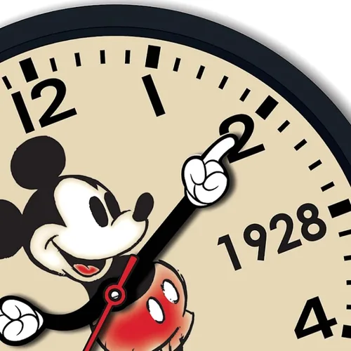 Miniatura 2 de Accutime Reloj de pared de 10 pulgadas con diseño retro de Mickey Mouse